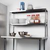 Amgood 12in X 48in Stainless Steel Double-Tier Shelf AMG DOS-1248